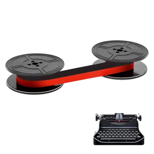 Farbband Schreibmaschine Schwarz & Rot, 53mm Durchmesser, für DIN 32755/ DIN 2103/ GR1 Altmodische Schreibmaschine, für Typewriter Klassischen Modellen
