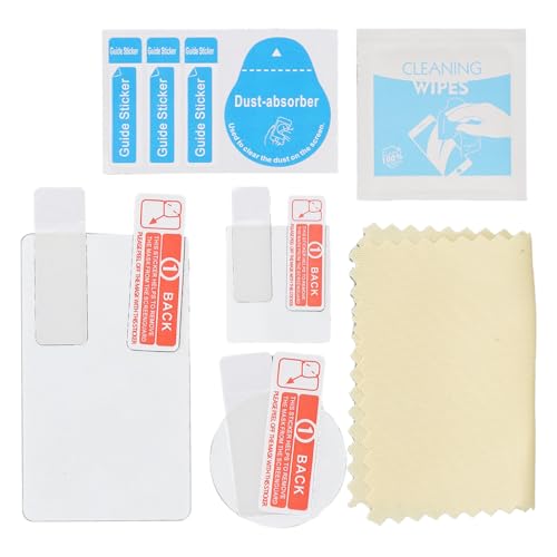 3PCS -Bildschirmschutz für Action 4, Anti Glare Scratch AR -Schutzfilm HD Clear Camera Objektivschutz Protektor mit Installationskit (Reinigungsstoff + Alkoholpolster)