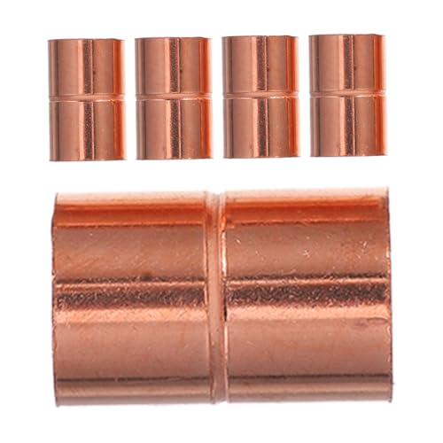 TOPBATHY 5 Stück Kupferrohrverbindung Mig-zange Zum Schweißen Kupferlötset Kupferbeschläge Für Pool Kupferbeschlag Messingdrahtbürste Für Bohrmaschine Kupferrohr Kupplung Rose Gold