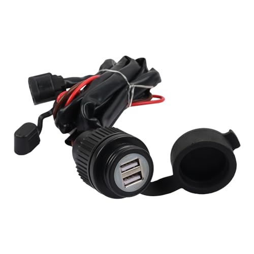MOQIAOSEIKO Neues 5V Dual USB Ladegerät Steckdose Relais Adapter Ladegeräte Stecker zum Aufladen kompatibel mit Honda XL750 XL 750 Transalp 2023 2024 CRF300L CRF250L Rally CRF 300L 250 L