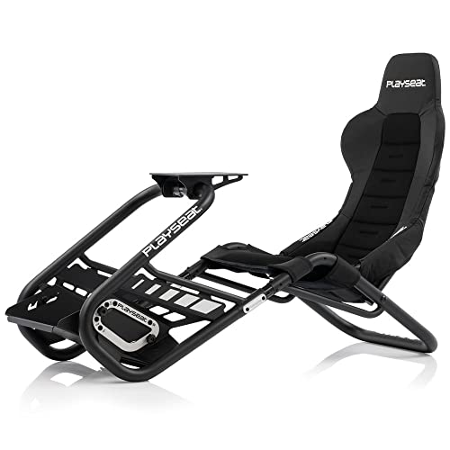 PLAYSEAT Trophy SIM Racing Cockpit | Hochleistungs Gaming Rennsitz | Unterstützt Direct Drive | Mit Allen gängigen Lenkrädern und Pedalen kompatibel | Für PC und Konsole geeignet | Schwarze Edition