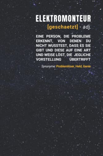 Elektromonteur geschätzt: Notizbuch inkl. To Do Liste | Das perfekte Geschenk für Männer, die Elektronik installieren | Geschenkidee | Geschenke