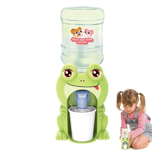 Mini Tisch Wasserkühlschrank - Cartoon Wasserverteiler für Kinder, farbiges Design | Multifunktionaler Händler für Wasser, Säfte, Tee, Küchenspielzeug | Automatische Unterstützung