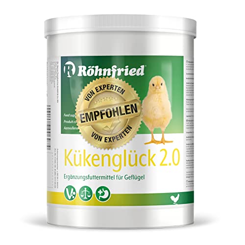 Röhnfried Kükenglück Aufzuchtpräparat (550 g), Kükenfutter mit Vitaminen als Pulver, Aufzuchtfutter für Hühner, Enten, Gänse, Truthühner & Geflügel