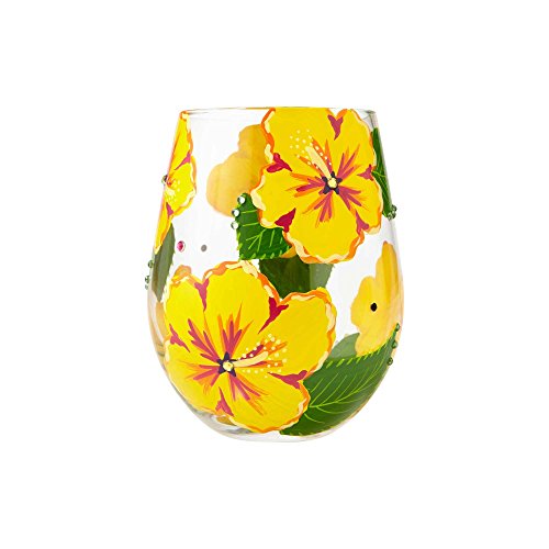 Lolita Hibiscus Stemless Glass