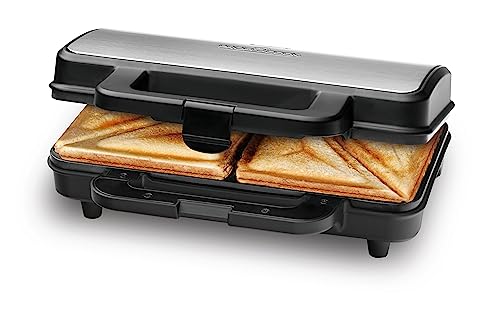 ProfiCook® Sandwichmaker | amerikanische Sandwiches | XXL-Toastscheiben | elektrischer Sandwichtoaster | extra große Sandwich-Platten (antihaftbeschichtet) | Sandwich-Maker mit 900W | PC-ST 1092