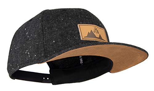 Jumping Bird Snapback Cap für Damen und Herren - Baseball Mütze verstellbar stylisch und hochwertig als Accessoire für jedes Outfit, Dunkelgrau, Einheitsgröße