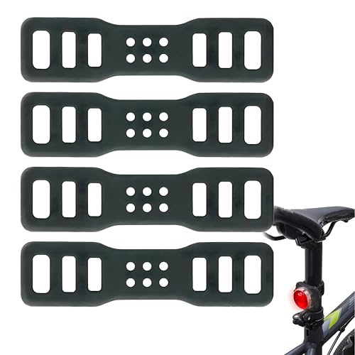 Fahrrad Silikonband, Fahrrad Stretch Gummiringe Taschenlampe Gummiband Halterung, Fahrrad Befestigungsband Silikon Lenker Halter für Taschenlampe LED Fahrradlicht (5 Stück Fahrrad Stretch Gummiringe)
