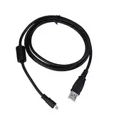 Aiivioll Ersatz-USB-Kabel/Datenkabel/Ladekabel für Sony Digitalkamera Cybershot DSC-H300 DSC-W710 W730 W800 W810 (1,5 m) Schwarz