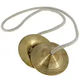 UAPAN Metal Craft Brass Manjeera Traditionelles Instrument indische Musik Handbecken (7,6 cm, Paar)