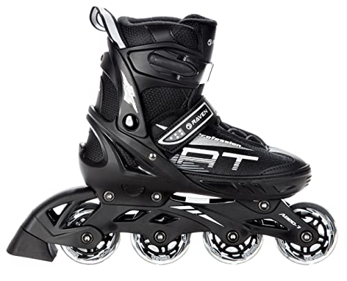 RAVEN Inline Skates Inliner Profession Black verstellbar (38-42(25cm-27,5cm))