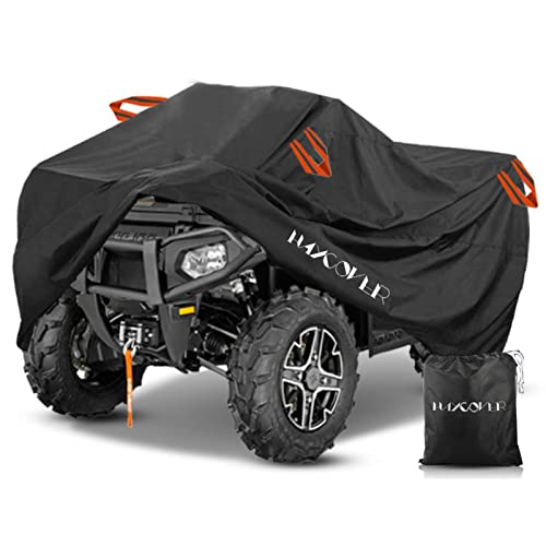 ATV Abdeckung, wasserdicht strapazierfähig 210D Oxford große Abdeckung für ATV Quad Fahrrad für Geländefahrzeuge Roller Motorrad Quad Outdoor Stauraum Staub Regen UV-Schutz 210 x 120 x 115 cm