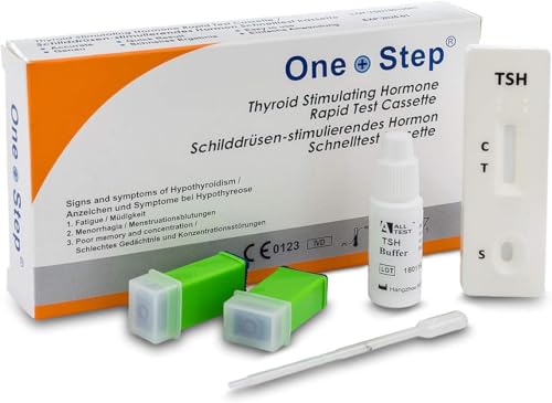 One+Step Schilddrüsentest Heimtest I TSH Test I Erkennung Schilddrüsenstörung Schilddrüsenunterfunktion I 1 Stück