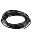 QWORK® PU Pneumatikschlauch Pneumatik Polyurethan Schlauch, Flexibel Druckluftschlauch für Pneumatische Werkzeuge, Außen 6mm x Innen 4mm, 10 Meter, Schwarz