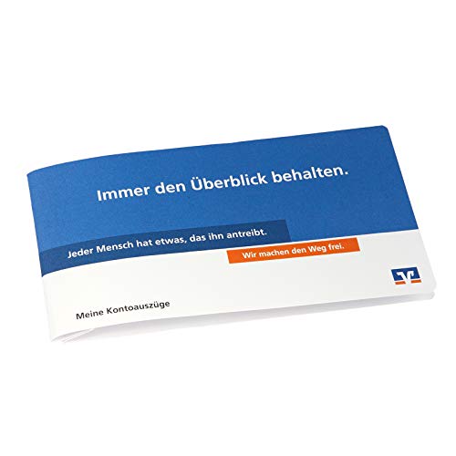 25 x Volksbank-Raiffeisenbank Hefter Kontoauszugshefter für Kontoauszüge, Mappen, Kontoauszugsmappen