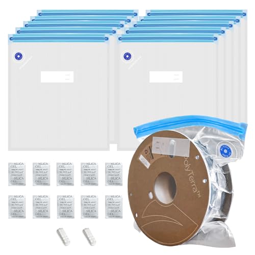 AJOYIB 3D Drucker Filament Lagerung Kit 10pcs Vakuum Lagerung Abdichtung Beutel mit Trockenmittel Feuchtigkeit Beweis Filament trocken 30 * 34cm