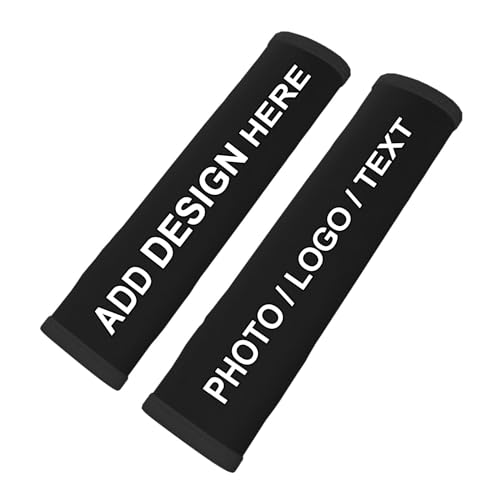 Benutzerdefinierte Auto Sicherheitsgurt Pad, Entwerfen Sie Ihr eigenes Bild Logo Personalisierte Auto Sicherheitsgurt Gurt Schulterpolster, für Sitzgurt im Auto für Kinder und Erwachsene, 2PCS 30x20cm