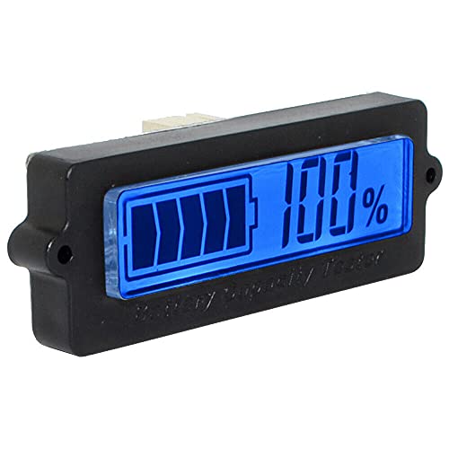 DollaTek LY6N 12V-96V Batterientester Blei-Säure-Batterie 3S-15S Lithiumbatterie Digitale Batteriekapazitätstester, Batterieanzeige Prozentanzeige mit LCD-Display - Blaue Hintergrundbeleuchtung