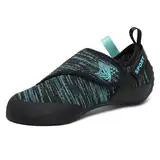 ZHENSI Damen Kletterschuhe Anfänger Boulderschuhe Leichtgewicht Für Indoor Kinder,Blau,35 EU