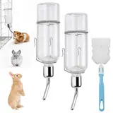 LPZMPZ Trinkflasche Kaninchen Hamster Meerschweinchen Trinkflasche Hasentränke Nagertränke Nippelflasche Kaninchentränke Hängend Haustier Wasserspender Kleintiertränke Stehend mit Halterung