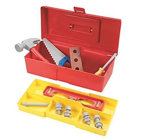DIS Bob der Baumeister Werkzeugkoffer zum Mitnehmen – inklusive Werkzeugkasten, Hammer, Säge, anderen Handwerkzeugen und diverses Zubehör.