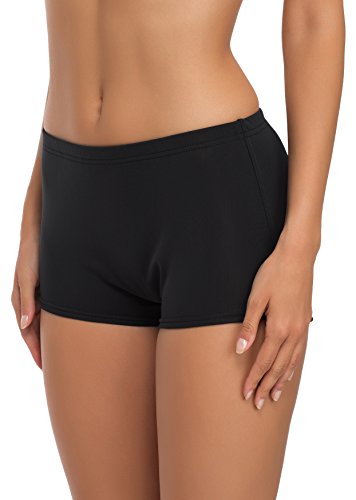 Merry Style Damen Badeshorts Bikinihose Modell L23L1 (Schwarz (9240), 42)