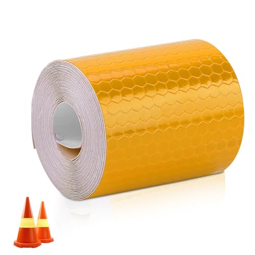 reflektorband selbstklebend, Orange Reflektierende Bandrolle, 5 Cm X 3 M, fahrrad reflektoren, Reflektierende Rolle, Aufkleber Für Anhänger, Autos, Fahrräder, Motorräder, Helme, Verkehrszeichen, Zäune