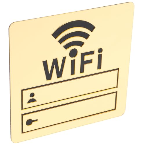 Angoily WiFi-Signalisierung aus Acryl, Erinnerung an WLAN, Passwort, Tischschild, Passwort, Signal, WLAN, Büro, WLAN, Signieren