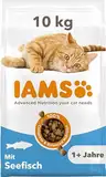 IAMS Katzenfutter trocken mit Fisch - Trockenfutter für Katzen im Alter von 1-6 Jahren, 10 kg