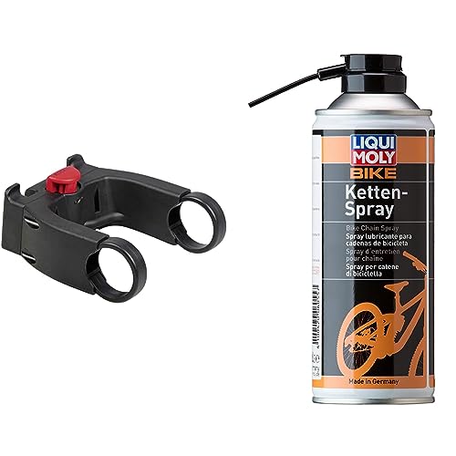 KlickFix Lenkeradapter E, Schwarz, One Size Ohne Schloss, 0211EB & LIQUI MOLY Bike Kettenspray | 400 ml | Fahrrad Haftschmierstoff ohne Kupfer | Art.-Nr.: 6055