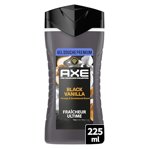 AXE - Duschgel – Kollektion Prestige – Black Vanilla – 12 Stunden Frische – frischer und köstlicher Duft von Vanille, Orange und Sandelholz – feuchtigkeitsspendende Wirkstoffe 100% pflanzlichen