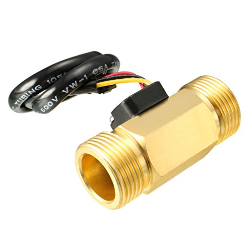 sourcing map G3/4" Halleffekt Flüssigkeit Wasserdurchflusssensor Schalter DC 5 V 2-60L / min DE de