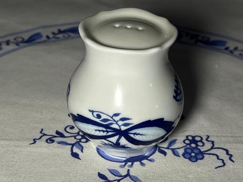 Zwiebelmuster Porzellan Salz/Pfefferstreuer mit 3 Löcher, 6 cm hoch