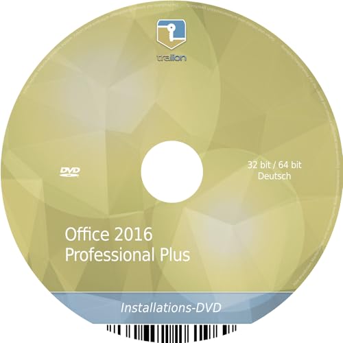 Büro 2016 Professional Plus inkl. DVD , Aktivierungsschlüssel, Produktschlüssel, Key - deutsch