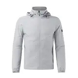 SRZYMJ Mantel Herren Leicht Elegant Wintermantel Übergangsjacke Sportlich Outdoorjacke Leicht Jacke Mit Kapuze Softshelljacke Steppweste Dünn Funktionsjacke Parka Winter Sportjacke Freizeitjacke