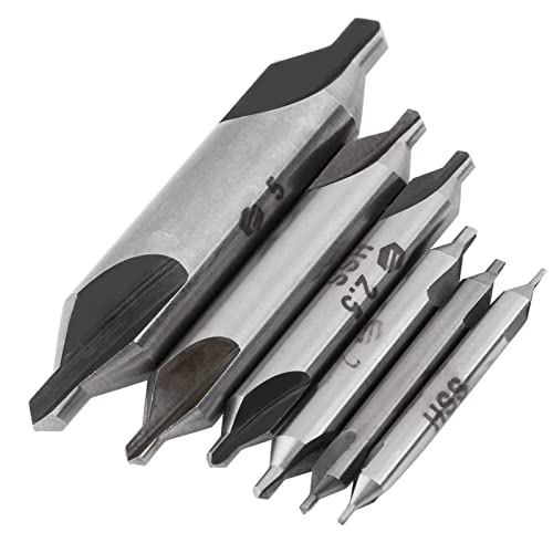 HSS Center Bohrer Bits 60 Grad Zentrierung für Metalle Ironstahl Kupfer Aluminium