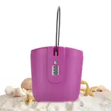 Beach Lock Box – Tragbare Schlüsselschlossbox, 3-stellige Zahlenkombinations-Code-Sicherheitshülle, 2 l große Kapazität, Aufbewahrungsbox, persönliche Gegenstände, Aufbewahrungsfach für Auto, Reisen,