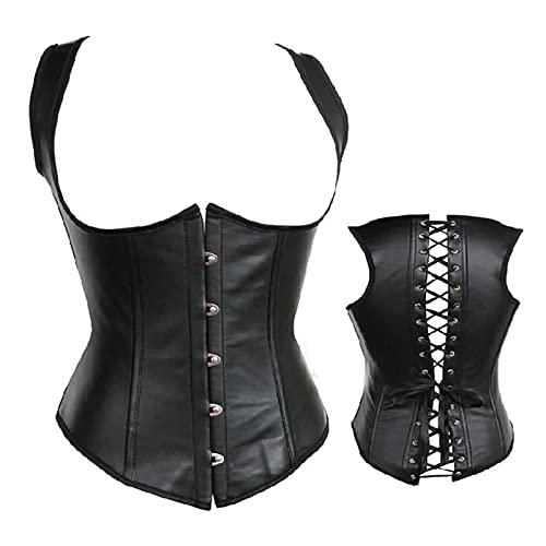 Unterbrustkorsett für Damen und Mädchen, Shapewear, Unterwäsche, Unterbrustkorsett, Tank-Top, Rave-Body für Frauen, Schwarz , 50