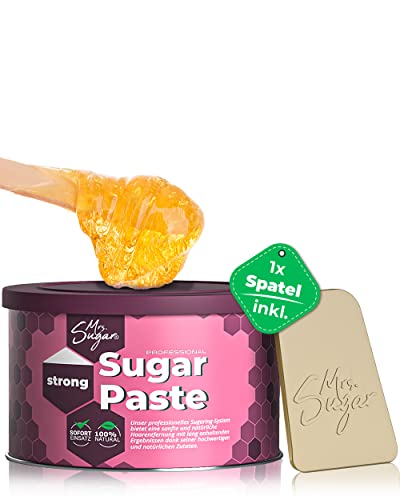 Sugaring Paste Mrs. Sugar 1x Zucker-Spatel, Strong Zuckerpaste Haarentfernung 550g (Strong)