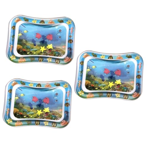 PRETYZOOM 3St Wasserkissen Geschenke für Kinder kindergeschenke geschenketueten Kinder Baby Toys Wassermatte für Babyschwimmer Spielzeug Coole Matte aufblasbares Kissen kriechen