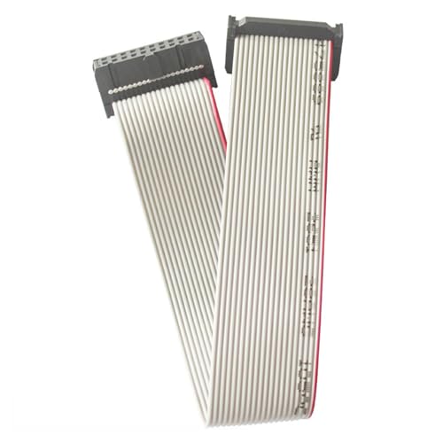 SYJHHWGS JTAG AVR Download-Kabel, 20 Pins, 2,54 mm, Abstand, 20 cm, Grau, flaches Flachband-Datenkabel