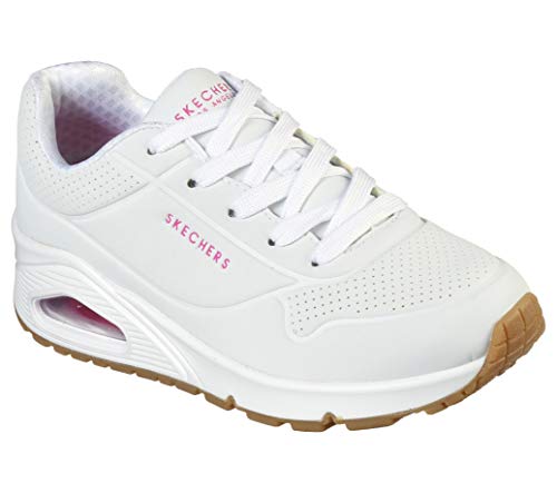 Skechers Mädchen Uno Stand on Air Sneaker, Weiß, 36.5 EU