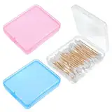 Bremorou 3 Stück Wattepadspender Wattepads Aufbewahrung Tragbarer Reise Wattestäbchen Halter Mini Kunststoff Aufbewahrungsbox Für Wattepads Wattestäbchen Behälter Für Reisen Ringe Ohrringe Halsketten