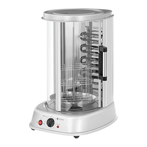 Royal Catering Vertikalgrill Dönergrill Hähnchengrill RCGV-1800 (31 L, 4-in-1, Leistung: 1.800 W, bis 160 °C, Timer bis 60 min)