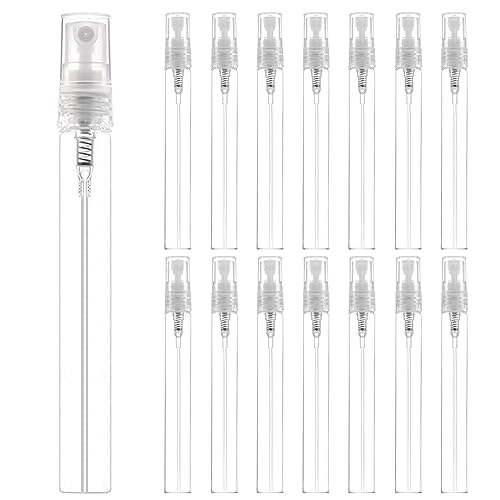 15 Stück 10ml Parfumzerstäuber Sprühflaschen, Leer Zerstäuber Pump Sprühflasche, Nachfüllbare Fläschchen für Parfüm, Lotion, Körperpflege-Produkte und Reisen, Handlich für Reisen im Freien