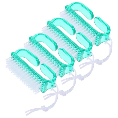 MERRYHAPY 4stücke Teiliges Nagelbürsten Für Fußpflege Kunststoffhandle Leicht Und Tragbar Für Maniküre Und Pediküre Für Zuhause Oder Nagelstudios