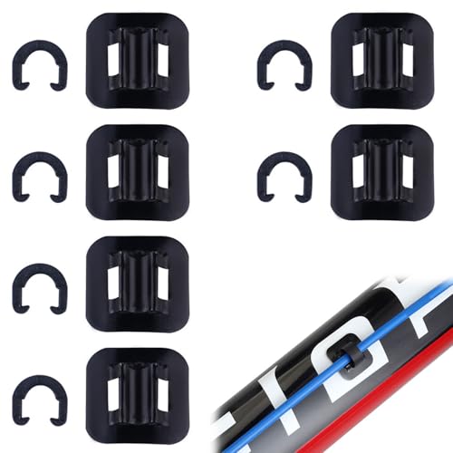 Fahrrad C Clip Kabelführung, Fahrradrahmen C Schnalle, C Clip Fahrrad Zugbefestigung, Shifter Adapter Zugführung, Fahrradrahmen Clip Schnalle, Selbstklebende Bremskabel Halterung, 6 Stück
