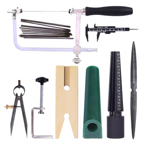 Geroosaty Schnitzwerkzeug-Set, Schmuckring-Wachsrohrformen, Herstellung Von Wachsausschmelzguss-Set, Wachsringsäge mit Klingen, Wachsring-Größenmesser, Juwelier