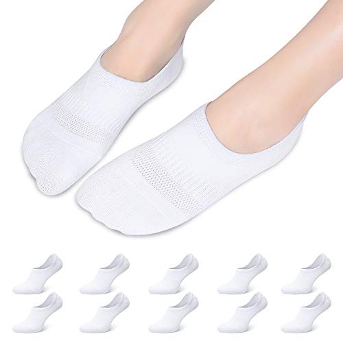 Falechay Socken Damen 39-42 Sneaker Socken Frauen Weiss Füsslinge Sportsocken Männer Unisex Weiß 39-42