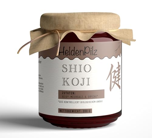 HeldenPilz® | BIO Shio Koji – Salzige Marinade | universelles kulinarisches Wundermittel | 100% Natürlich fermentiert, lebendig (unpasteurisiert), vegan, Nachhaltig und Plastikfrei (Glas)